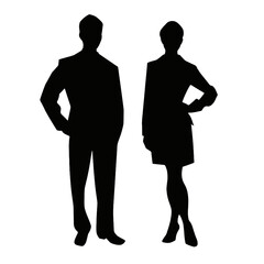 business people silhouette 