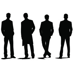 business people silhouette 