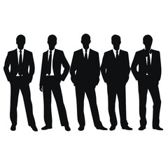 business people silhouette 