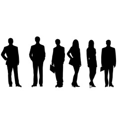 business people silhouette 