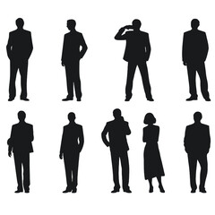 business people silhouette 