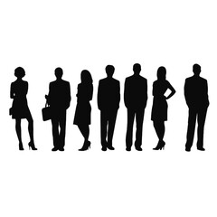business people silhouette 