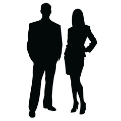 business people silhouette 