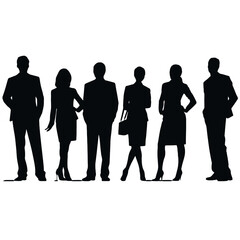 business people silhouette 