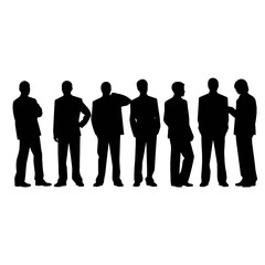business people silhouette 