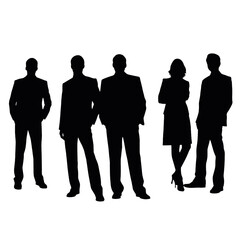 business people silhouette 