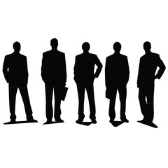 business people silhouette 