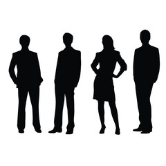 business people silhouette 