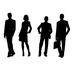 business people silhouette 