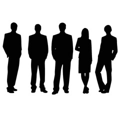 business people silhouette 