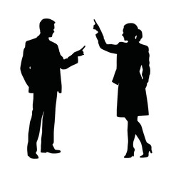 business people silhouette 