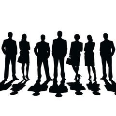 business people silhouette 