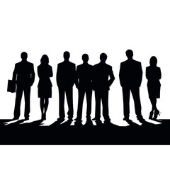 business people silhouette 