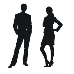 business people silhouette 