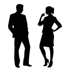 business people silhouette 