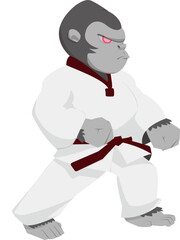 태권도 하는 고릴라