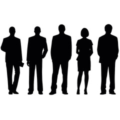 business people silhouette 