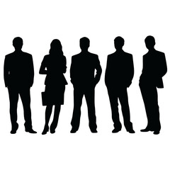 business people silhouette 