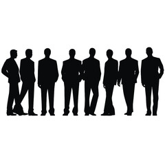 business people silhouette 