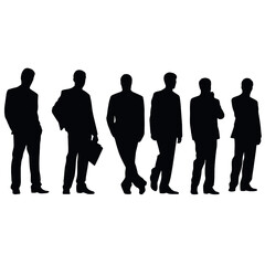 business people silhouette 