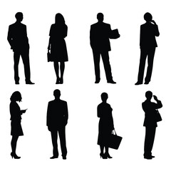 business people silhouette 
