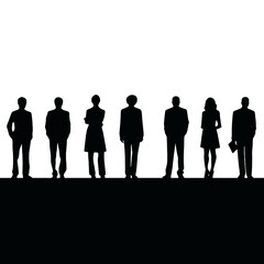 business people silhouette 