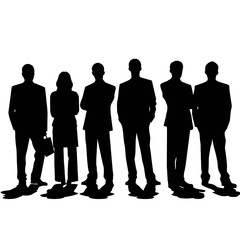 business people silhouette 