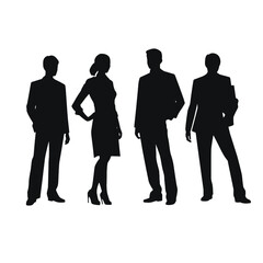 business people silhouette 