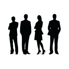 business people silhouette 
