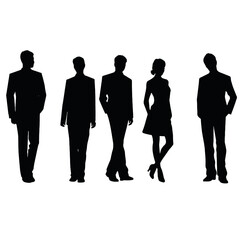 business people silhouette 