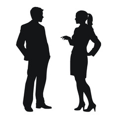 business people silhouette 