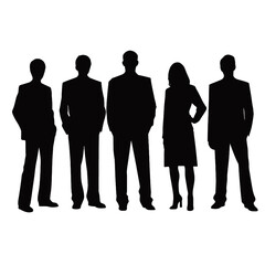 business people silhouette 
