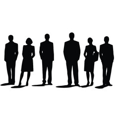 business people silhouette 