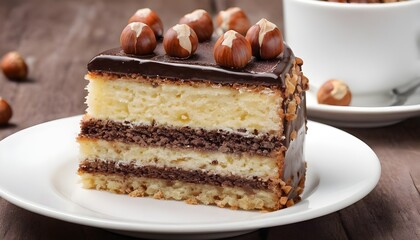 Kiev cake with Hazelnut and chocolate