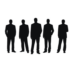 business people silhouette 