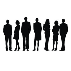 business people silhouette 