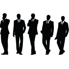 business people silhouette 