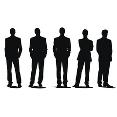 business people silhouette 