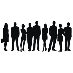 business people silhouette 