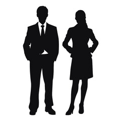 business people silhouette 