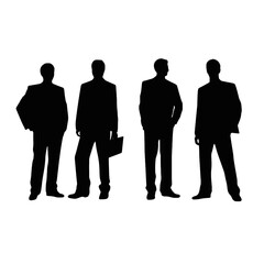 business people silhouette 