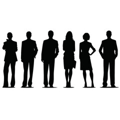 business people silhouette 