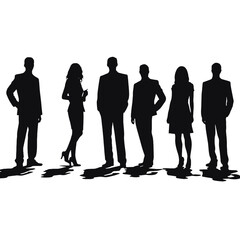 business people silhouette 