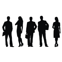 business people silhouette 