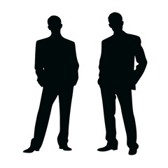 business people silhouette 