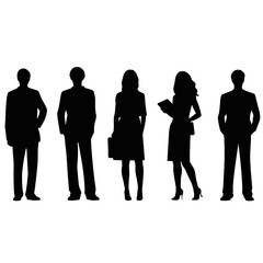 business people silhouette 