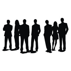 business people silhouette 