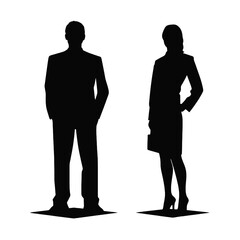 business people silhouette 