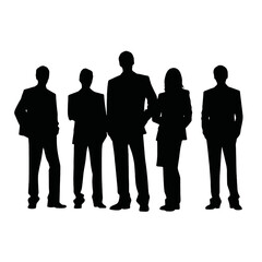 business people silhouette 