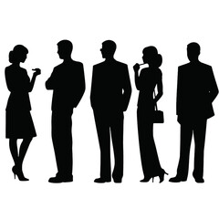 business people silhouette 